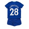 Chelsea Cesar Azpilicueta #28 Hemmaställ Barn 2022-23 Korta ärmar (+ Korta byxor)